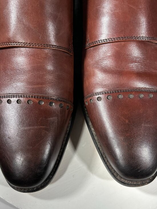 Warfield Grand Double Monk Strap Mens Leather Dress Shoes Merrick Size 10 Brown main image 6